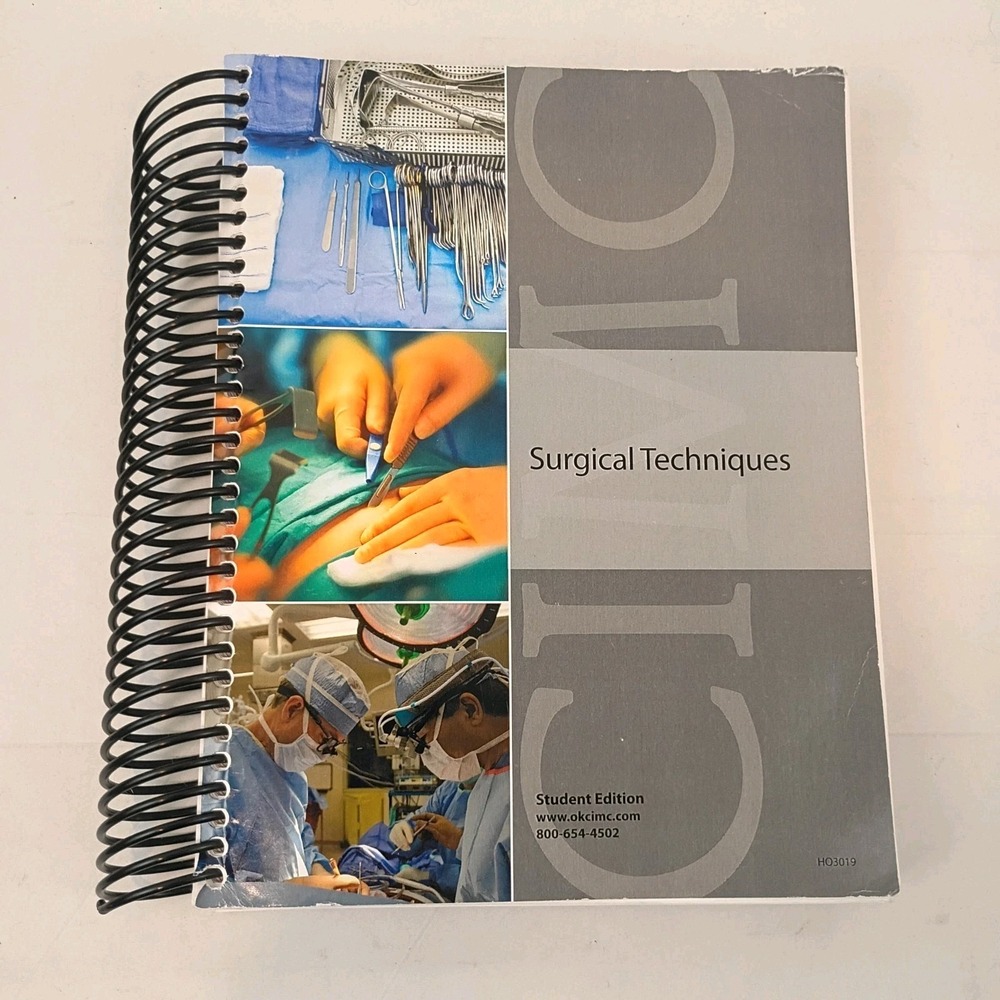 Surgical Techniques, Student Edition, Spiral Bound Paperback, Very Good